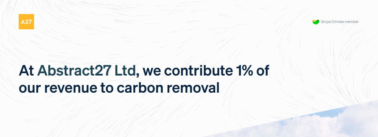 engagement d'Abstract27 en faveur de l'élimination du carbone