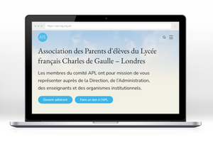 Création et Optimisation du Site Web pour l'Association des Parents d'élèves du Lycée Français Charles de Gaulle - Collaboration, Personnalisation et Formation pour une Communication Efficace