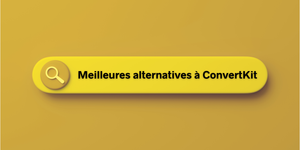 Image avec pour titre : "Meilleures alternatives à ConvertKit"